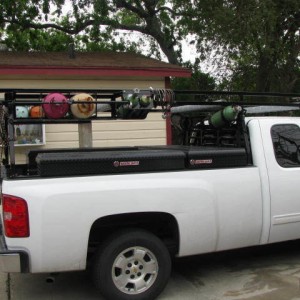 Company truck custom rack