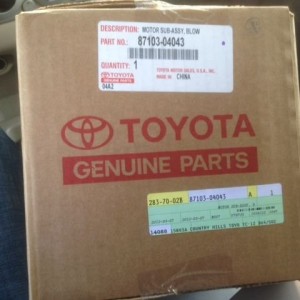 Sunday project. 125$ canadian for the no chirp blower motor.