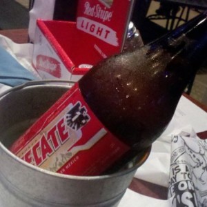 Tecate on ice spring break....