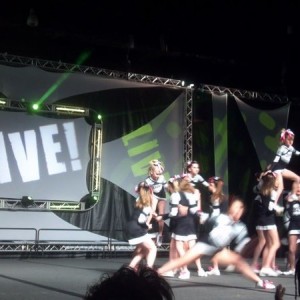 Well not live but at "Live" lol. My daughter at her cheer competi