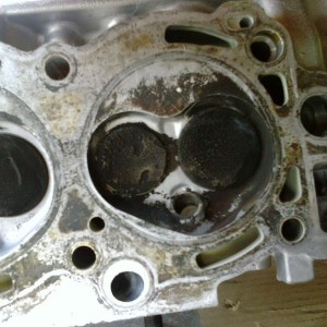 My old heads with burnt valves