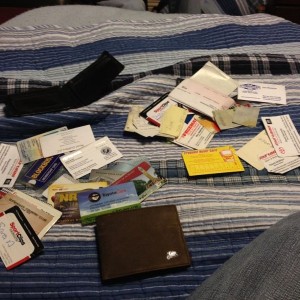 Cleaned out the old wallet for the new wallet
