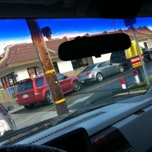 McDonald's breakfast hours drive thru line
