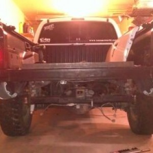 Rear high clearance bumper