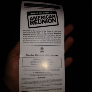 Got to see American reunion a few weeks early. Definitely worth seeing espe