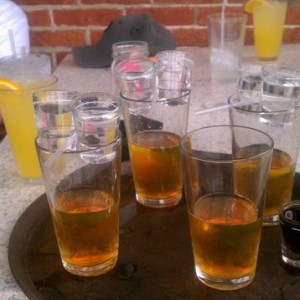 Day drinking is in full effect.