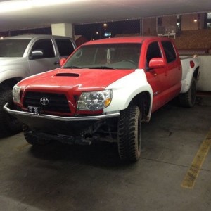 Who's truck is this?