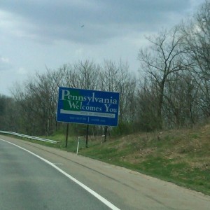 Pa welcomes me......woot