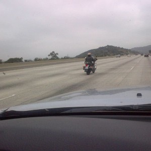 CHP wanna-be, even had striped pants