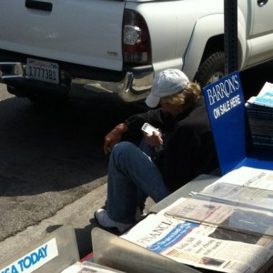 Even the homeless are connected.