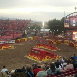 At moster jam world finals XIII in vagas