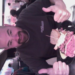 The viva las vegas sandwich at treasure island. Pastrami, corned beef, swis