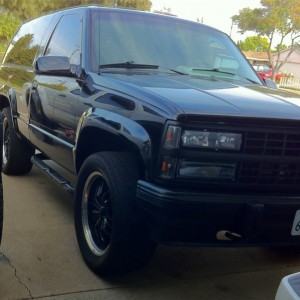 Painted the front grille and bumper black on the other ride..should I leave