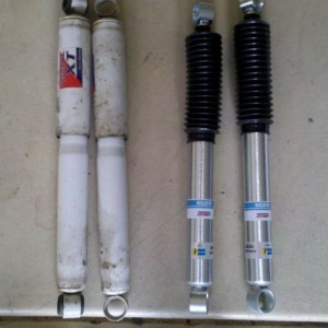 2" lift and new shocks, woohoo