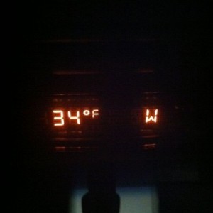 It was 70 two days ago.