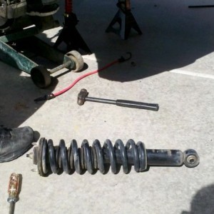 Last night that took over 2 hours to get the other strut out...this took 7 