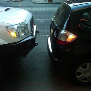 The question when parallel parking and blocking me in is: Do you feel lucky