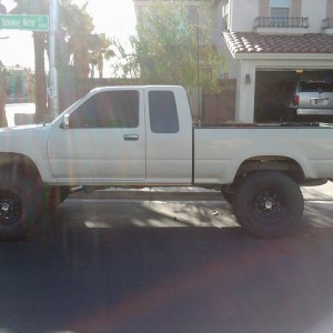 Lift and tires installed