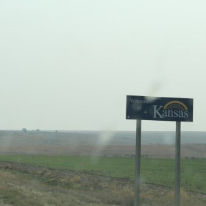 Kansas border on route 25