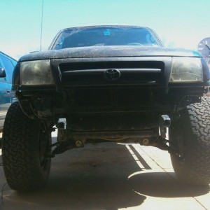 35s on 3" lift. :cool: Slightly rubs frame at full lock (3.5" bac