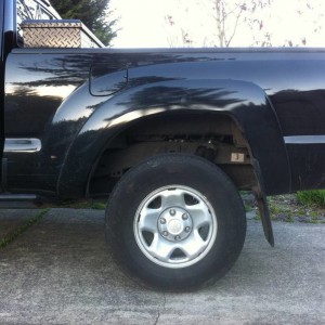 Lifted with stock tires/wheels rear