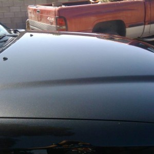 hood view of chameleon paint not visible