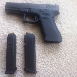 New to me toy! Glock 17 RTF2 with less than 100 rds down the tube when I go