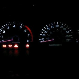Gauge + white led