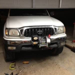 winch on hidden mount