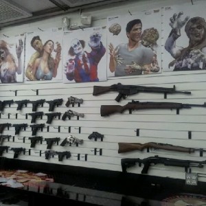 Definitely in america, GUNS!! This message was sent from a Bell mobile phon