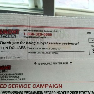 :woot: $10 off since I'm a loyal customer even tho my truck has only b
