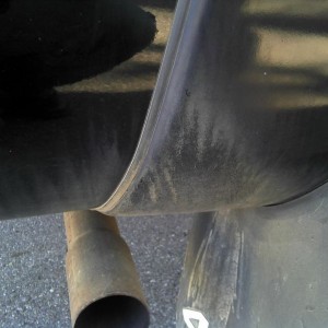 Exhaust melting plastic for my thread. -Kyle sent with an Android phone wit