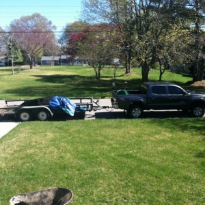 Not to shabby for having 2 yards of mulch on trailer