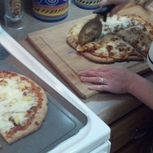 Homemade pizza and beer :hungry: