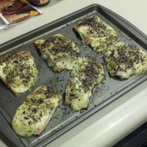 Furikake and Wasabi Mayo Salmon :D