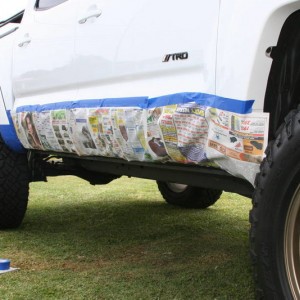 Painted pinch weld