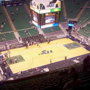 Nosebleeds at the Jazz-Spurs game :)