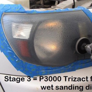 Sanding Stage 3: Trazact 3000 sanding