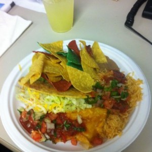 Mexican food for our quarterly company lunch. Sweet!