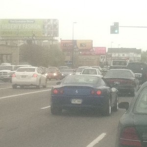 Ferrari spotted on colorado, Thing sounds like a flesh eating beast