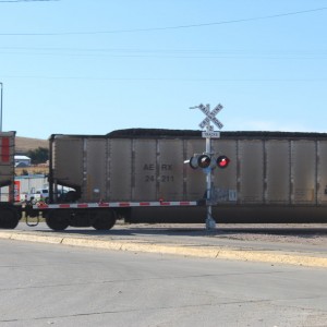 wait for train outside of Broken Bow on n-70