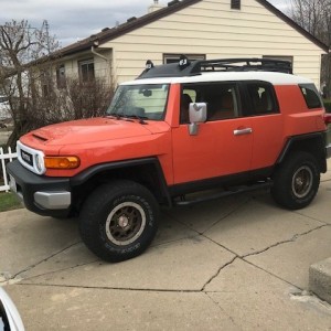 Put my Taco Wheels on the FJ