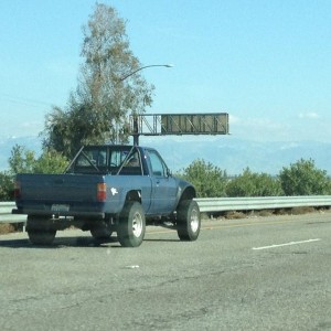 I just spotted Alex in Bakersfield. I'm rolling incognito in a buddy&#