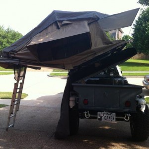 Tent and Lid open rear