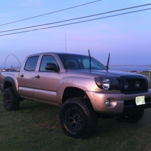 Had to take the front flares off. They almost flew off on the freeway today