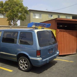 Must be one fast minivan