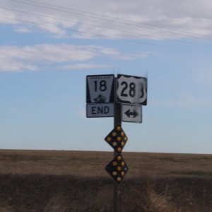 the end of cornHusker trail n-18