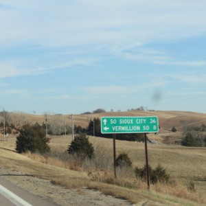 turn left here, head in2 South Dakota