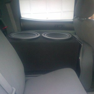 2 12" Subs. Back seat