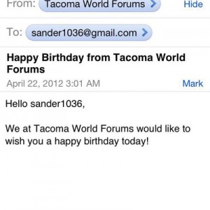 Why thank you TW that was nice of you